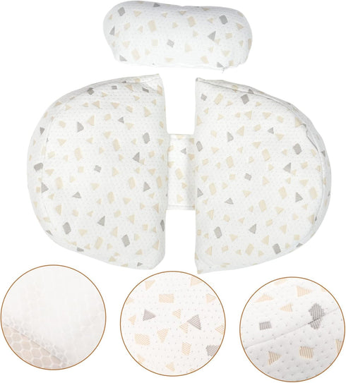 SHOWERORO U-Shaped Pregnancy Pillow with Adjustable Wedge Full Body Support for Side Sleeping Comfortable Waist Cushion