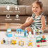 Set,Fridge Set TAKIHON Dollhouse Furniture, Kitchen & Bathroom Toy Washing Machine for Kids,Dollhouse Miniature