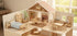 1/12 3D Large,28 BOHS Wooden Dolls House Furniture Scale - Puzzles for Miniature Dollhouse Furniture Accessories - PCS