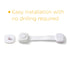 Safety 1st OutSmart Multi Use Lock, 2 Pack, White