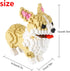 Larcele Micro Dog Building Blocks Pet Mini Building Toy Bricks, 950 Pieces KLJM-02 (Welsh Corgi)