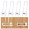 4 Pack U-Shaped Sliding Cabinet Locks, Adjustable Baby Proof Clips for Home Cabinets and Doors