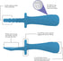 TalkTools ITSY Tiny Silicone Spoons Twin Pack - Soft Self-Feeding Training Spoons for Kids & Toddlers (Ocean)