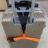 Car Seat Belt Strap to Suitcase, Convert Kid Car Seat to Airport Stroller Carrier, Safe Travel Solution, Orange