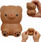Kawaite Brown Gummy Bear Stress Relief Dough Ball (1 Pack) - Animal Squishy