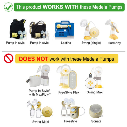Maymom Membranes for Medela Breastpumps, 16pc, Suitable for Lactina, Manual Freestyle, Symphony, Swing, Pump in Style