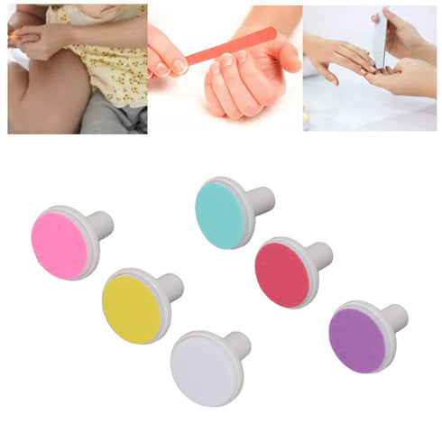Gonetre Trimmer 6pcs Professional Baby Nail Replacement Pads Electric Nail File Grinding Heads Accessory for Infants