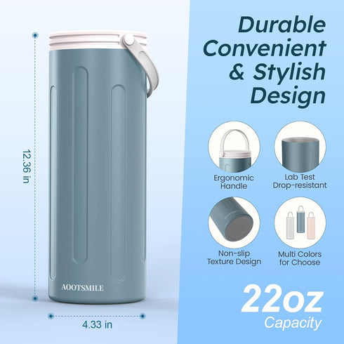 AOOTSMILE 22oz 360 24 2 Portable Breast Milk Cooler for Travel, Large Capacity Breastmilk Chiller for Working Moms