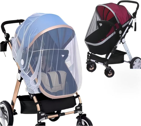 LABRUSID Universal Mosquito Net for Strollers - 2 Pack Breathable Insect Netting Protection