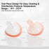 2-Pack 0-18 Garkoko Baby Pacifier with Clip & Case, Thumb-Shaped Soothing Pacifier Months, Non-Contact Shield