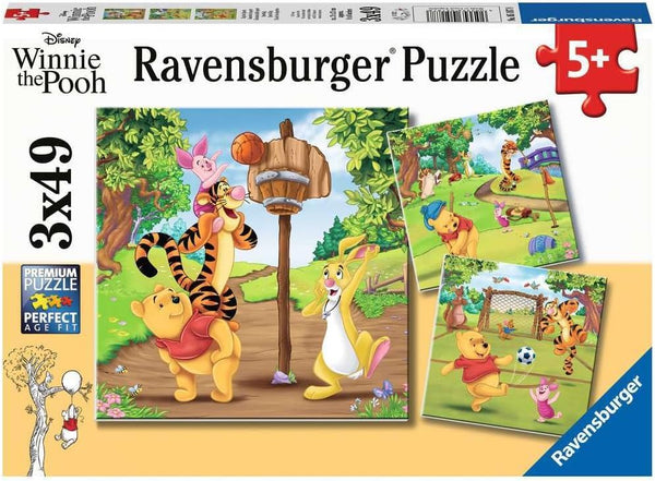 Ravensburger Sports Day - 3 x 49 Piece Jigsaw Puzzle Set for Kids - 05187 - Unique Pieces Fit Together Perfectly
