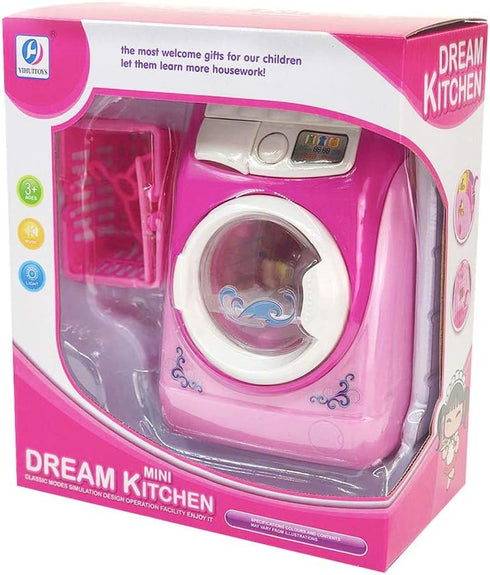 Mini Simulation Washing Machine Toy for Kids - Fun Dollhouse Accessory