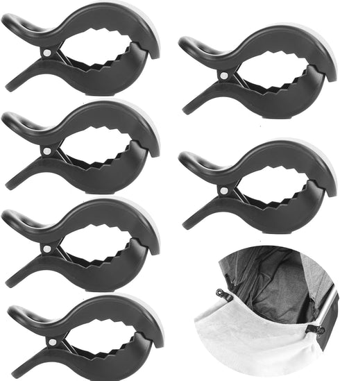 6pcs Stroller Clips Pegs for Hooking Muslin and Toys, Blanket Clips, Car Seat Cover Clip, Nursing Cover