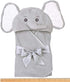 24" 24" Bearington Baby Lil' Spout Elephant Hooded Bath Towel, x