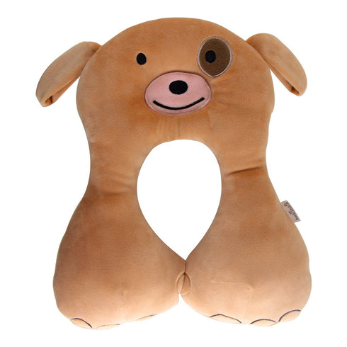 KAKIBLIN Baby Neck Pillow, Upgraded Support Pillow for Carseat, Newborn Neck Support for Travel (Brown)