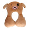 KAKIBLIN Baby Neck Pillow, Upgraded Support Pillow for Carseat, Newborn Neck Support for Travel (Brown)