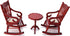 Miniature Dollhouse End Table, 1:12 Scale Wooden Round Side Tea Table for Living Room Decoration