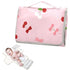Jihqo Diaper Changing Pad Cherries with Pink Bows Portable Diaper Mat with Built-in Pillow Travel Changing Station