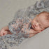 Newborn Baby Lace Tassels Wrap Swaddle - Photography Prop (Grey)