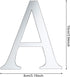 27 Pieces Alphabet Mirror Decal Name Sticker Art, Silver Acrylic Wall Decals with & Symbol for Parties