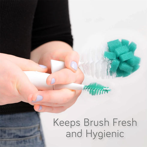 Sets, 4pk, Nanobebe Baby Bottle Cleaner Replacement Heads - for E-Brush Electric Rechargeable Bottle Cleaning Brush