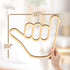 Shaka Wooden Wall Sign Hang Loose Sign Hawaii Aloha Surfer Hand Sign Surf Wall Decor for Home Living Room Kitchen