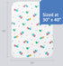 100% 36" 40" (91.4 cm 1 Medline Baby Blanket in Duck Print, Classic Design, Heavy Weight, Cotton, Cuddly and Soft