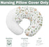 Watercolor Brazilian Animals Baby Nursing Pillow Covers for Boy Girl Jungle Animal Tropical Leaves Nursery Pillowcase