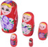 TOYANDONA Russian Nesting Dolls for Kids, Wood Matryoshka Doll Stacking Nested Set, Handmade Girl-Pattern Toys