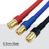 Nuofany 3pcs/Set 6.5MM 10AWG 10CM (6.5mm 6.5mm Bullet Male to Female ESC Extension Cable for RC Car Boat Brushless