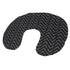 U-Shaped Nursing Pillow Cover - Black Geometric Print, Soft & Washable