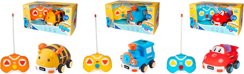MUKIKIM My Little Ride - Charlie The Train Remote Control Car for Ages 2+ Toddlers with Crash-Resistant Design