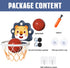 Adjustable Height Indoor Mini Basketball Hoop for Toddlers, Kids Basketball Toy for Boys & Girls 3+ Years