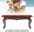 1:12 Miniature Doll Furniture, Simulated Coffee Table with Relief Mini Model Toy for Dollhouse Decor