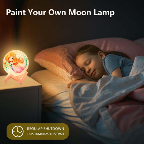2025 6 7 8 9 10 11 12 13 14 15 16 HOLA Paint Your Own Moon Lamp Kit, Updated USB Rechargeable, DIY Arts Supplies