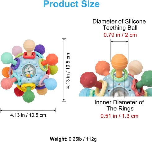 TOHIBEE Baby Sensory Toy + Baby Stuffed Musical Caterpillar