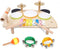 Kids Drum Set, Montessori Musical Instruments for Toddlers 1-6, Wooden Toys Montessori