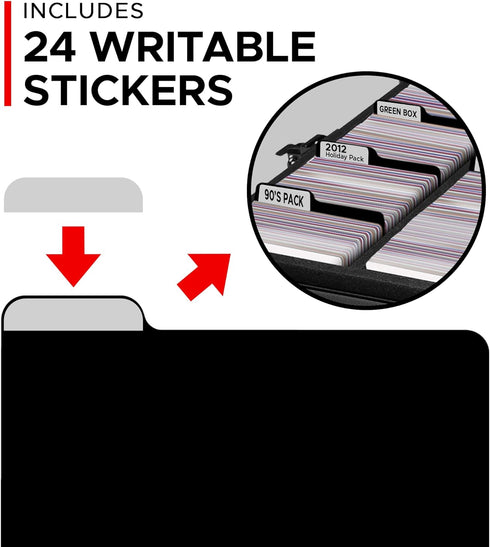 CardKingPro 16pcs Playing Card Dividers | Writable Tabs | 100 x 70mm | Designed for Long & PRO Edition Cases