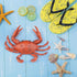 AUEAR, 2 Pack Fake Animal Sea Life - Blue Red Crabs Action Figures Ocean Model Ornament for Swim Bath