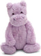 Bashful Lilac Hippo Stuffed Animal - Jellycat, Medium 12 inches, Classic Children's Gift