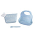 Mud Pie Blue Silicone Feeding Set for Babies