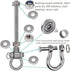 2 Permanent Anti-Rust Heavy-Duty Bearing Swing Hanger Mute (10mm) for 180° Swing, 1500 lb Capacity