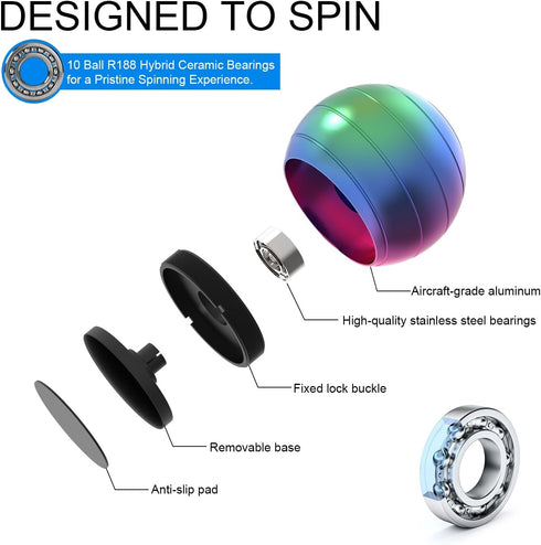 KALMORA Kinetic Spinning Desk Toys, Fidgets for Anxiety and Stress for Adult Teen Cool-Stuff, Party Gifts for Christmas