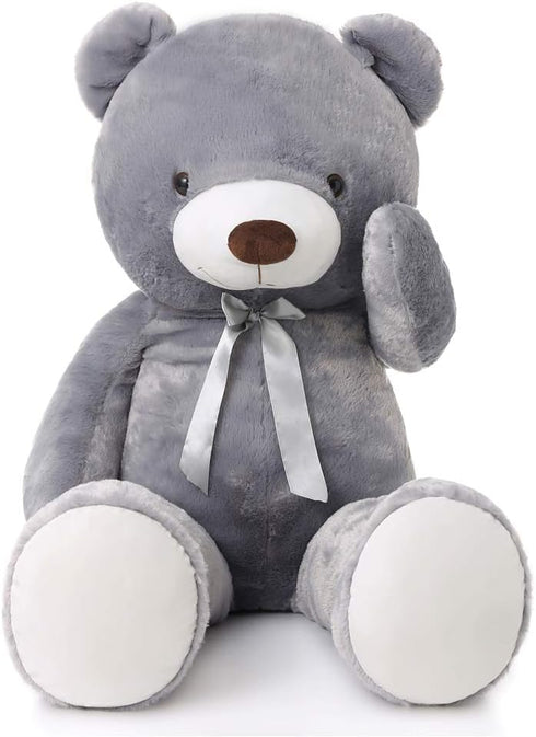 MaoGoLan Giant Grey Teddy Bear 47 inch - Large Stuffed Gray Teddy Bear for Girlfriend and Children