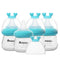 Glass Baby Bottles with Natural Response Nipple Size SS - Anti Colic