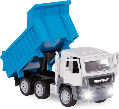 62pc Playset 3 Set (62pc) Driven by Battat Construction for Kids Toy Dump Truck & Accessories Pretend Play Toy Crane