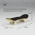 Professional Finger Skateboard with Wheels and Bearings, Mini Fingerboard Toy for Adults and Kids