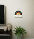 ZWA Handmade Macrame Rainbow Wall Hanging - Colorful Nursery Decor