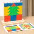 VATTAL Montessori Wooden Stacking Toy for Kids - Toddler & Preschool STEM Learning Creative Brain Teaser Educational