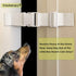 Child Proof Door Lock Latch with Adjustable Strap for Cat Room, 2 Packs, Reusable Baby Safety Lock, White